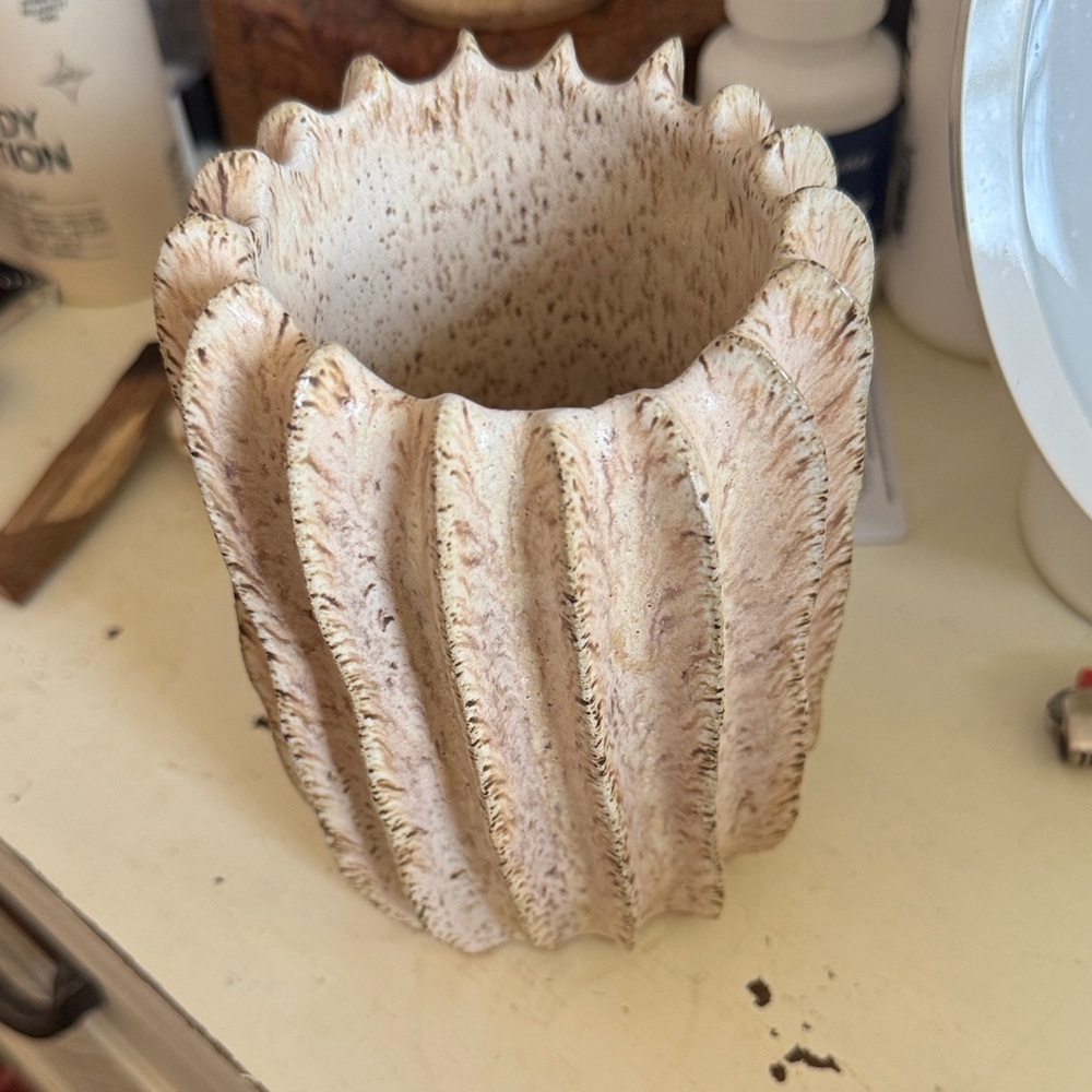 Hand built ceramic vase